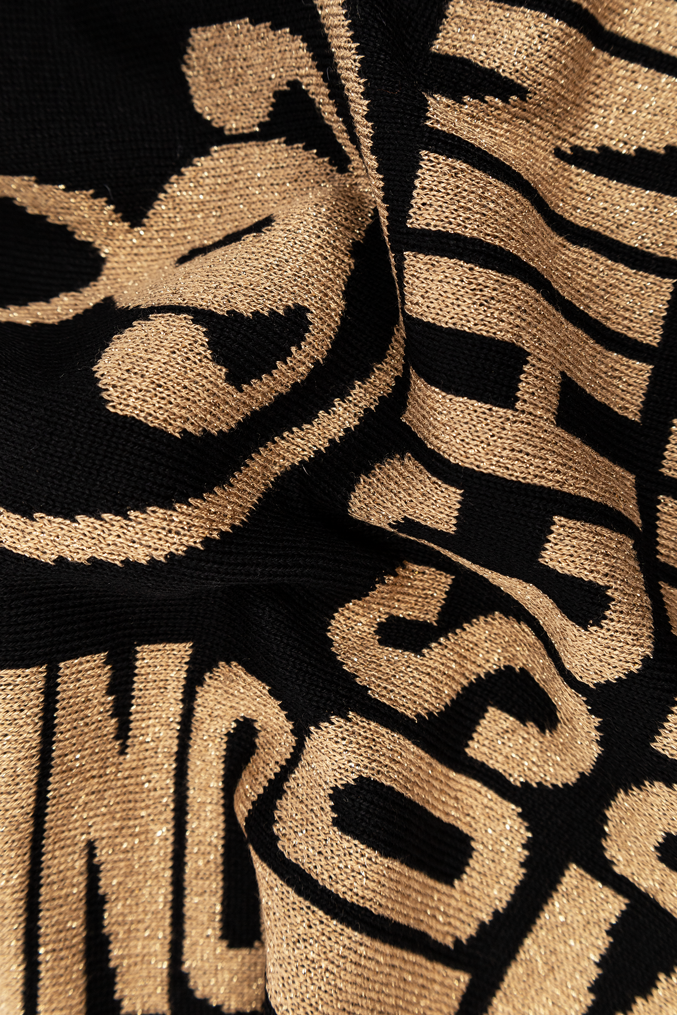 Black Scarf with logo Moschino - Vitkac AS